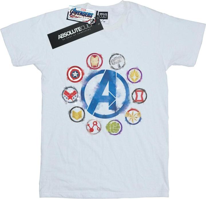Avengers Endgame Painted Icons TShirt (3XL)