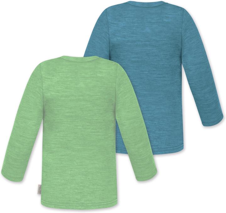 Produktbild Normani 2er Pack Baby Merino Longsleeve „Taupo" - 9473 (86, 92)