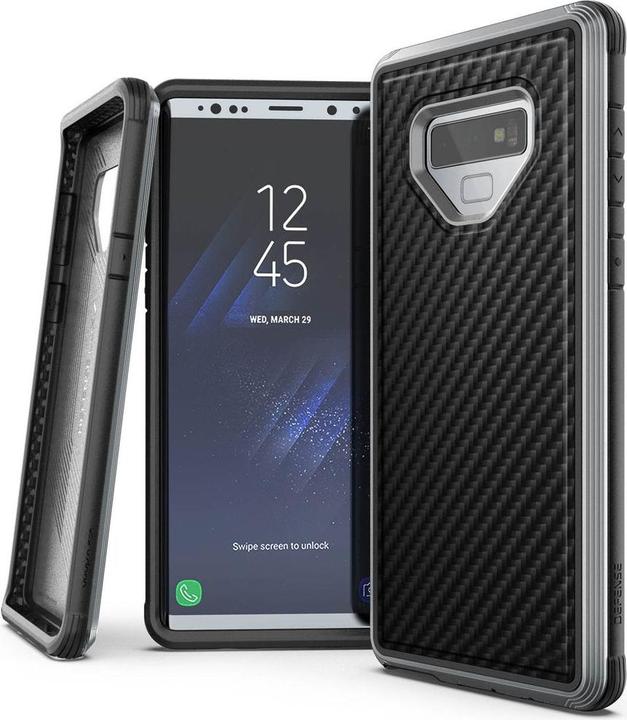 Image du produit Raptic Étui pour Samsung Galaxy Note 9 /X-Doria Defense Lux Carbon, Noir (Samsung Galaxy Note 9)