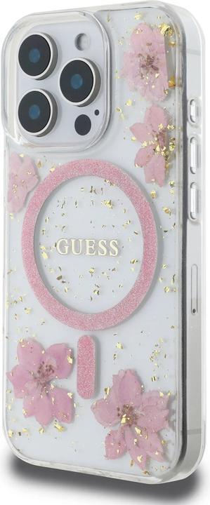 Produktbild Guess Hard Case With Resin Flowers Design (Apple iPhone 16 Pro Max)
