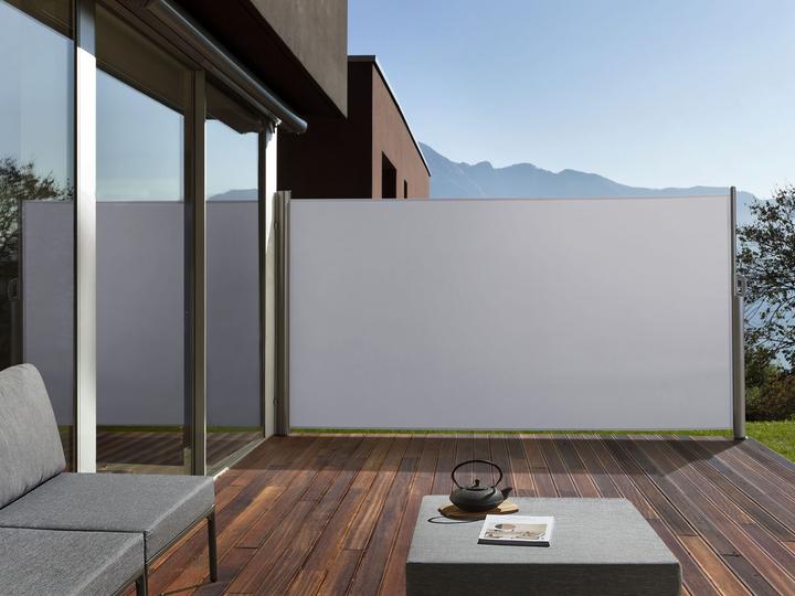 Actual product image Beliani Side awning light grey extendable 160 x 300 cm DORIO (3.05 m)