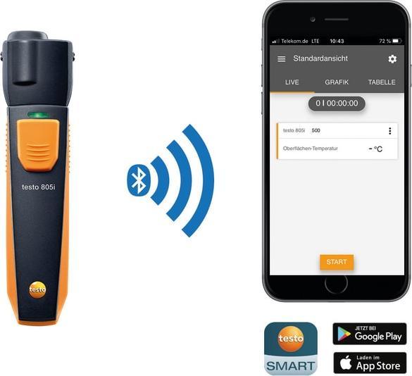 Actual product image Testo Infrared Thermometer 805i Smar