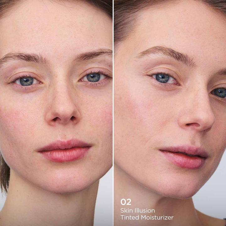 Actual product image Clarins Skin Illusion - Getönte Feuchtigkeitscreme Spf25 02 (Suntan cream, SPF 25, 40 ml)