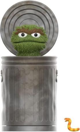 Actual product image Super7 Sesame Street ReAction Action Figure Wave 02 Oscar 10 cm