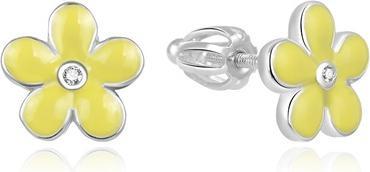 Beneto Silver flower earrings AGUP1541S (L)