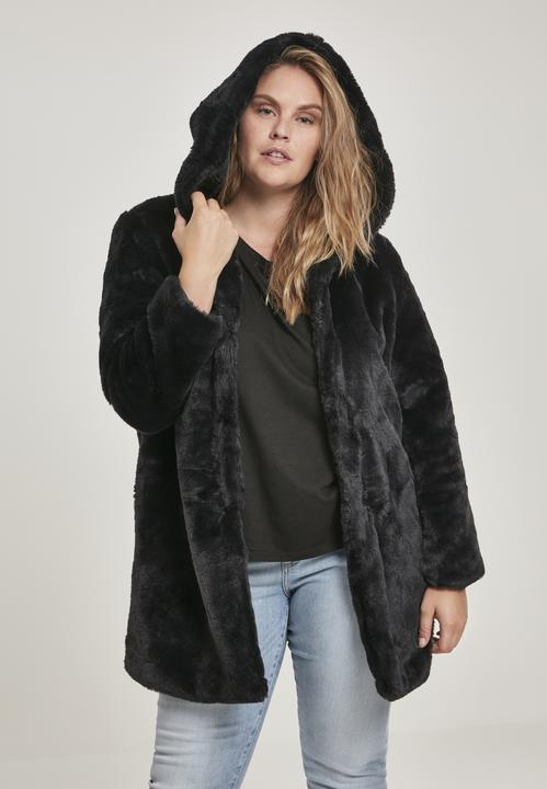 Actual product image Urban Classics Ladies Hooded Teddy Coat (S)