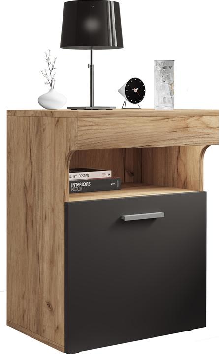 Produktbild VCM Nachtschrank Beistelltisch Drehtür Konsole Boxspring Nachttisch Slepal M (45 x 45 x 61 cm)