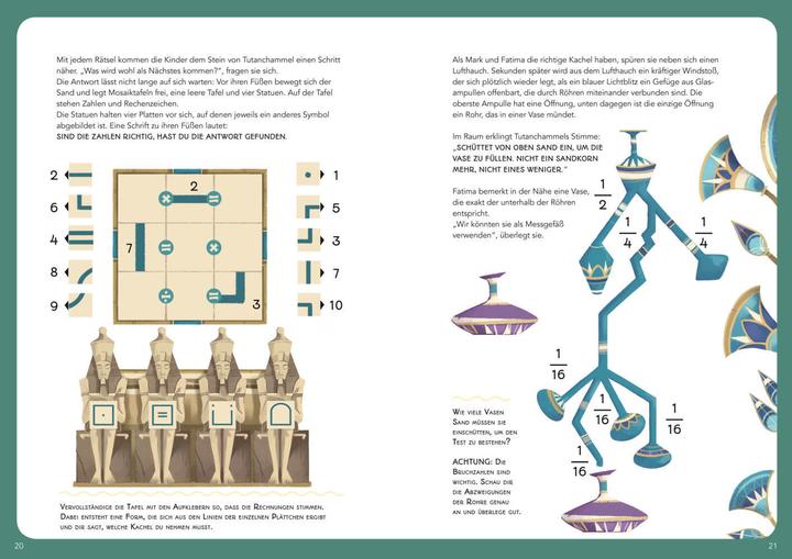 Produktbild Escape! Das Abenteuer-Game-Buch: Der Fluch des Pharao (Deutsch, Mattia Crivellini, Clarissa Corradin, 2023)