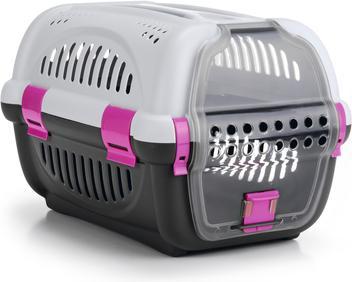 Immagine prodotto Beeztees Bz Travel Box Rhino Grigio/Rosa 51 (Cane, Pieghevole, Riflettori)