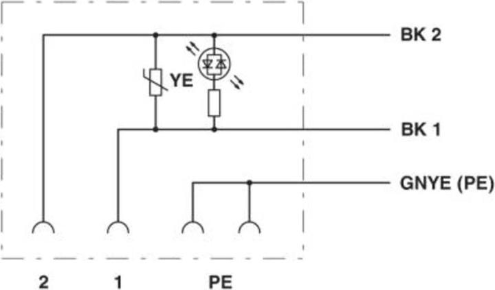 Produktbild Phoenix Contact Ventilstecker mit angespritzter Leitung 1400648 Schwarz SAC-3P-5,0-PUR/A-1L-V 230V Inhalt: 1 St.