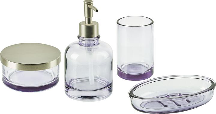 Produktbild Beliani Badezimmer Set 4-teilig Glas violett TELMA