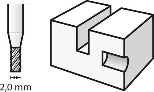Produktbild Dremel Hochgeschwindigkeits-Fräsmesser Ø 2,0 mm (2 Stück)