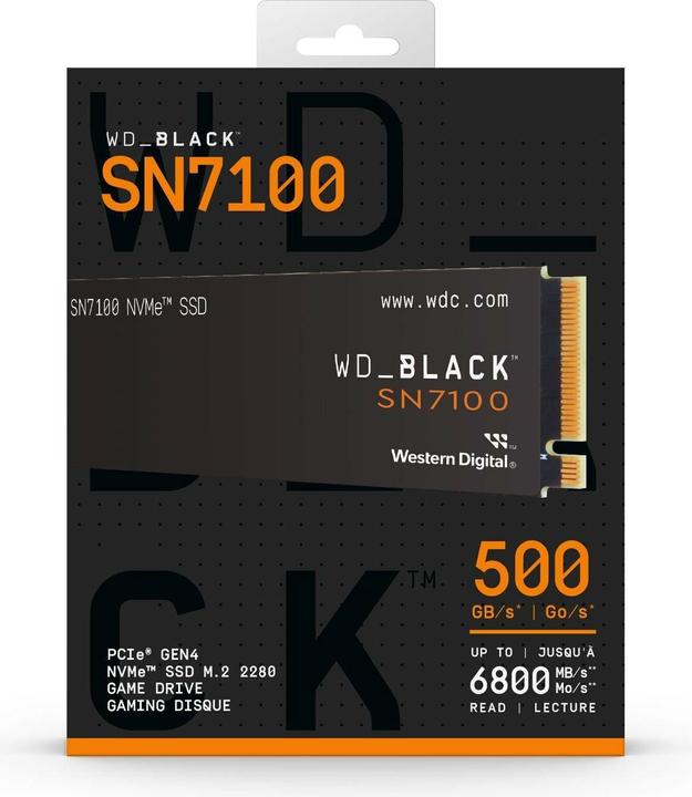 Actual product image WD Black SN7100 (500 GB, M.2 2280)