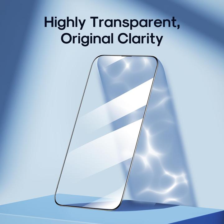 Actual product image Joyroom Tempered Glass HQ-Z33 iPhone 15 with Black Edge (1 Piece, Apple iPhone 15)