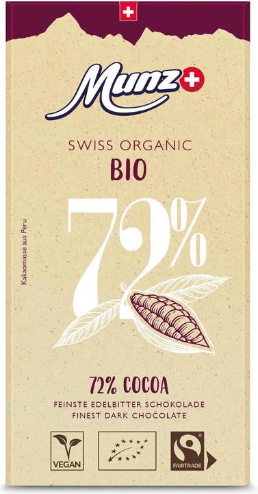 Produktbild Munz Organic 72% Cocoa (100 g)