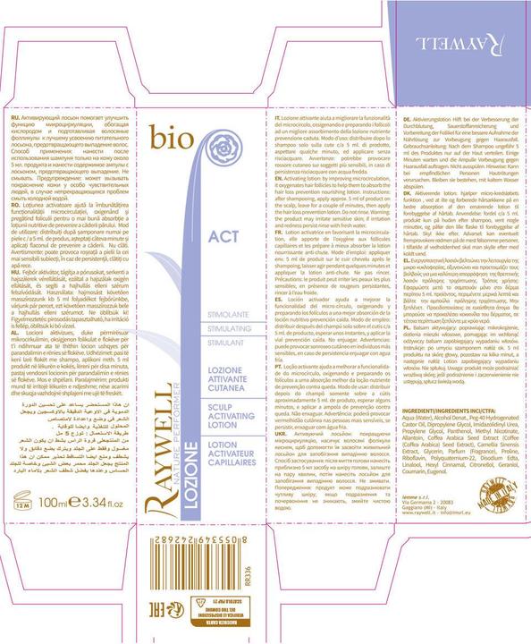 Produktbild Raywell Lotiune pentru scalp Bio Nature Scalp Activating,Toate tipurile de par, 100ml (100 ml)
