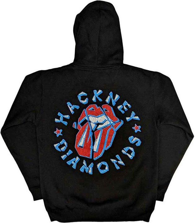 Immagine prodotto The Rolling Stones Felpa con cappuccio Hackney Diamonds Stars Pullover Full Zip per adulti (L)
