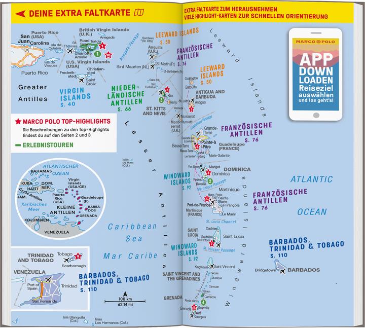 Produktbild Reiseführer Karibik, Kleine Antillen - Barbados, Trinidad & Tobago, Windward Island (Deutsch, Irmeli Tonollo, Gesine Froese, 2024)