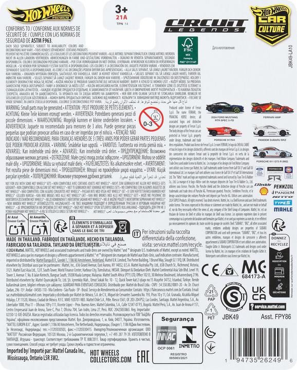 Produktbild Hot Wheels Car Culture Premium Die-Cast-Spielzeug-Auto oder -Truck im Massstab 1:64 (Stile können abw