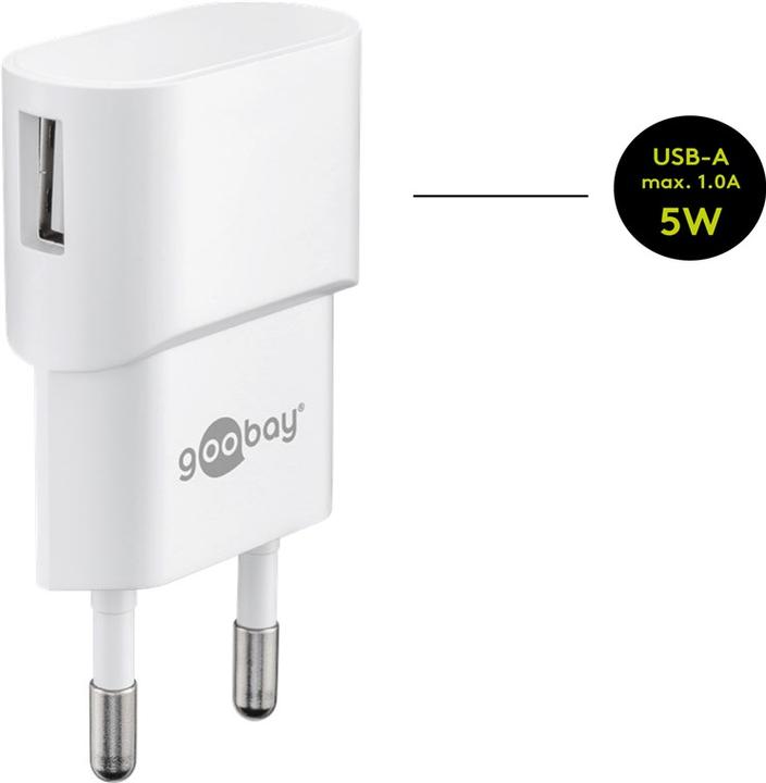 Actual product image Goobay USB A Charger with USB Micro Cable (5 W)
