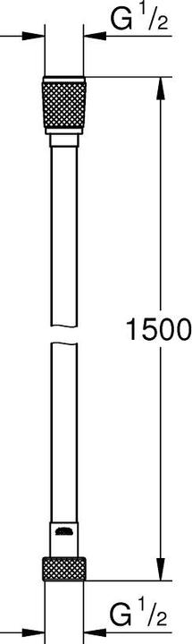 Produktbild Grohe Silverflex Long-Life TwistStop (150 cm)