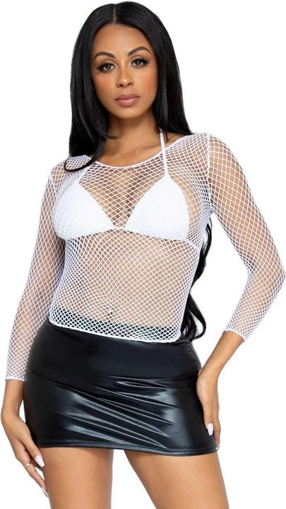 Produktbild Leg Avenue Long Sleeves Fishnet Top (One Size)