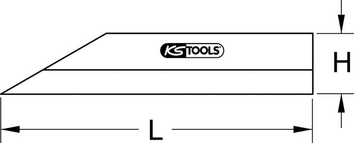 Produktbild KS Tools Präzisions-Haarlineal, 600mm (60 cm)