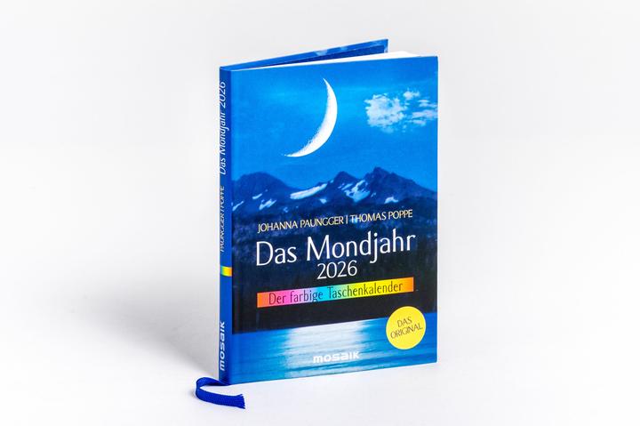 Produktbild Das Mondjahr 2026 - Der farbige Taschenkalender (10 x 14 cm, Harter Einband, Deutsch)