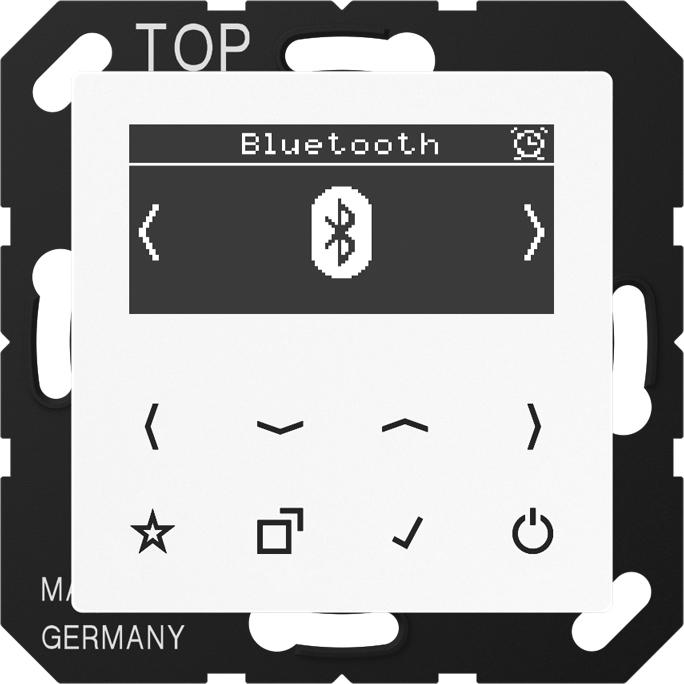 Actual product image JUNG Smart Radio DABABTWW DAB+ w. Bluetooth (DAB+, VHF, Bluetooth, Wi-Fi)