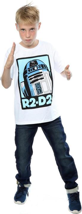 Immagine prodotto Star Wars R2-D2 Poster Maglietta Ragazzi (152, 158)