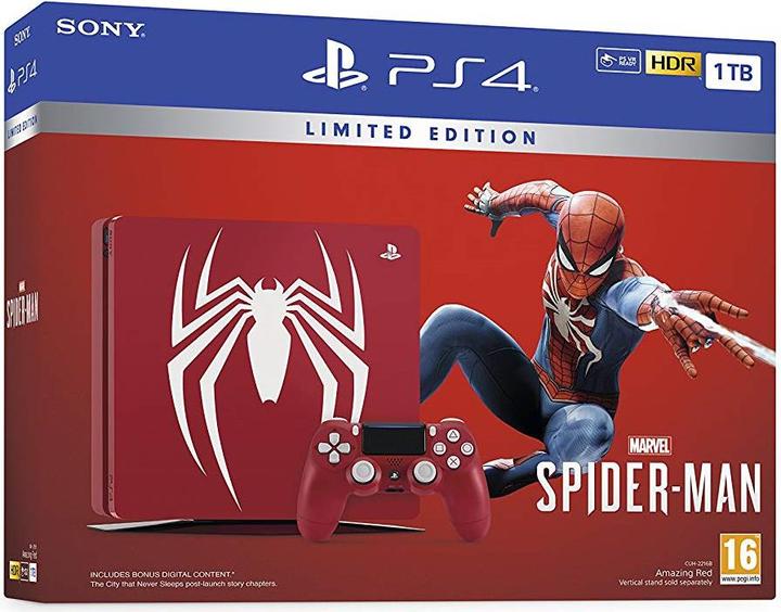 Actual product image Sony Playstation 4 + Spider-Man