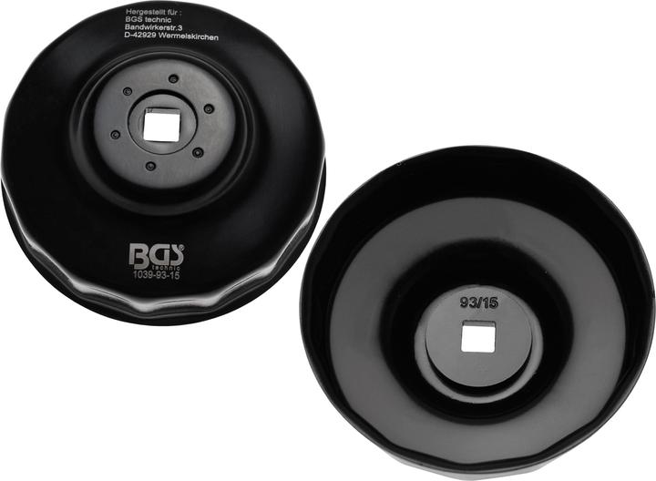 Image du produit BGS Clé à filtres cloches 15 pans Ø 93 mm pour Honda, Mazda, Mitsubishi, Nissan, Volvo