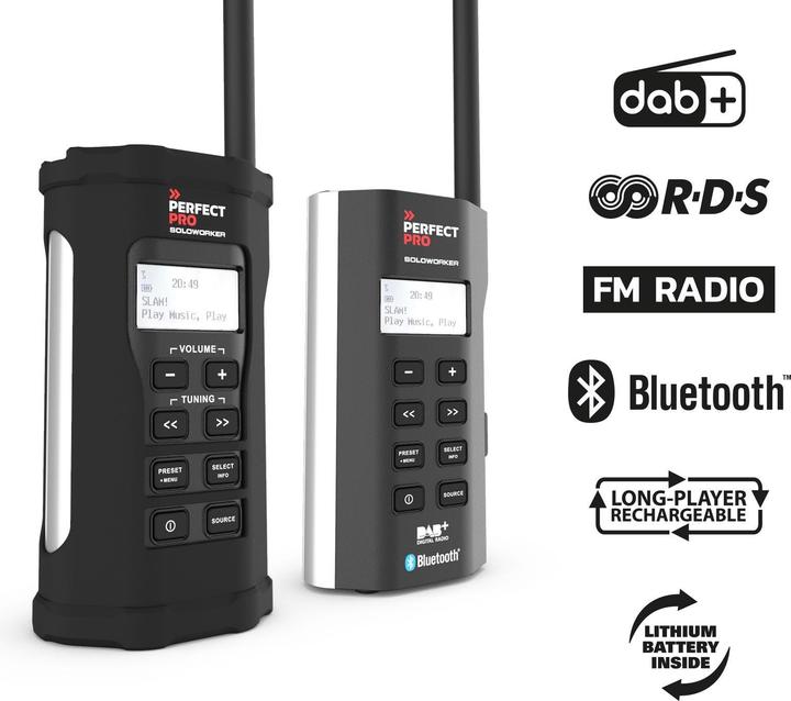 Productafbeelding PerfectPro Soloworker (DAB+, FM, Bluetooth)