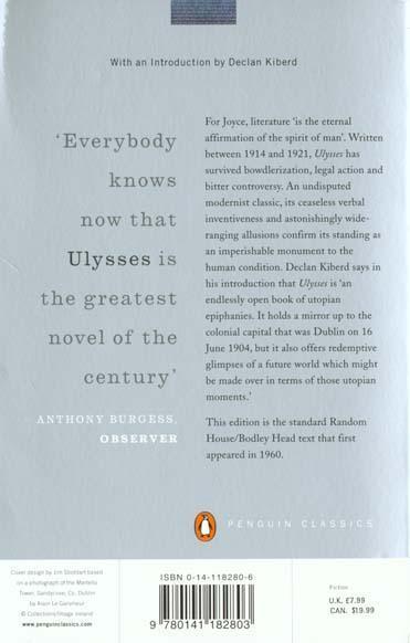 Produktbild Ulysses, English edition (Englisch, James Joyce, 2000)