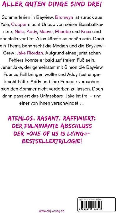 Produktbild One Of Us Is Back (Karen M. McManus, Deutsch)