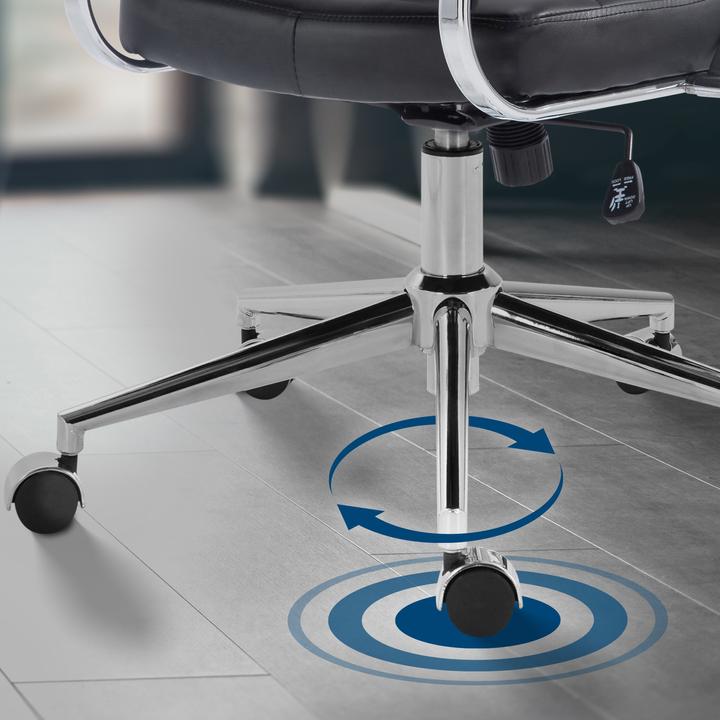 Image du produit CLP Chaise de bureau Oakland réglable en hauteur et pivotante