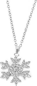 Immagine prodotto Beneto Collana in argento scintillante Fiocco di neve AGS1333 / 47 (L)