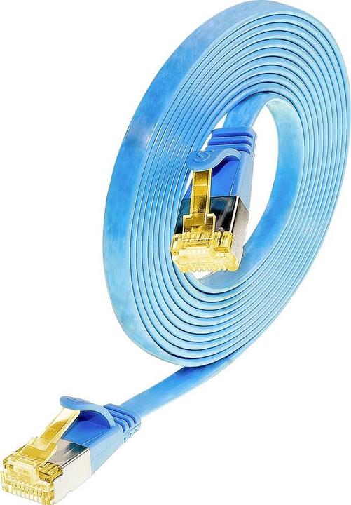Actual product image Wirewin Slim patch cable: U/FTP, 2.0m, blue (U/FTP, CAT6a, 2 m)