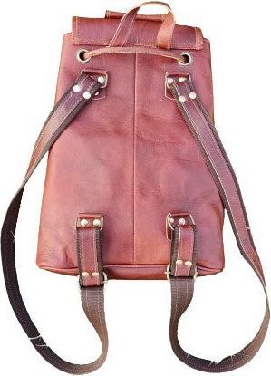 Image du produit Only-Bags.Store Sac à dos en cuir, sac à dos en cuir marron, sacoche collège en cuir, sac à dos pour hommes et