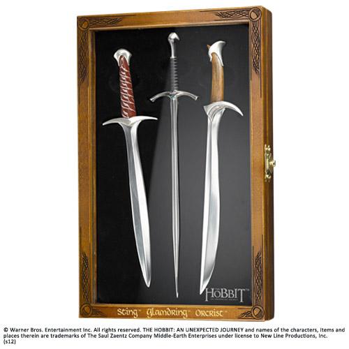 Actual product image Noble Collection The Hobbit Letter Opener Set Swords