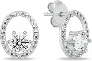 Immagine prodotto Brilio Argento - Eleganti orecchini placcati in oro con zirconi e perle EA1053Y