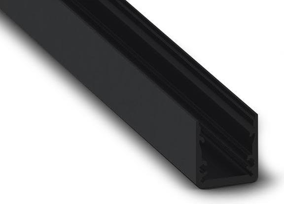 Produktbild LEDsON Slimline 15fl - Leistungsstarker Aluminiumprofil Für Led-Streifen - Premiumqualität - Schwarz - 2 m (200 cm)
