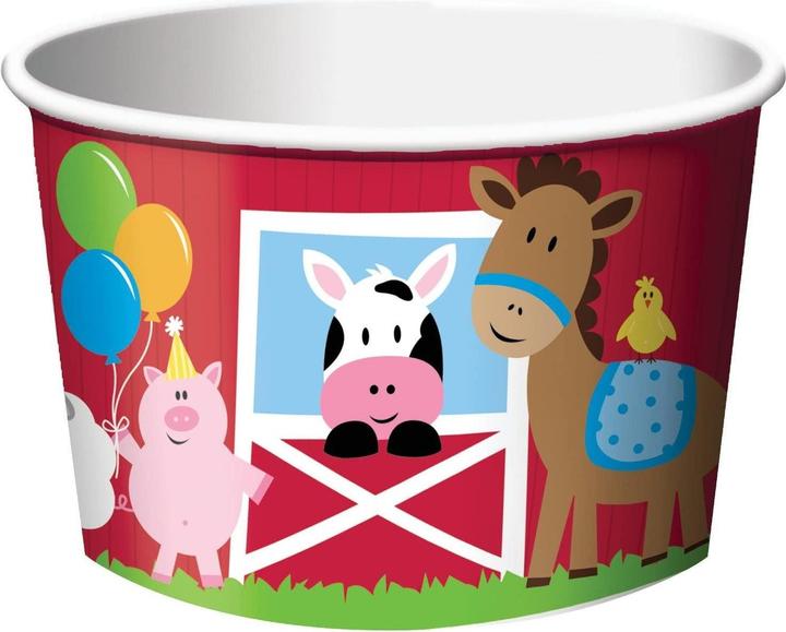 Actual product image Creative Party Paper Farm Animals Treat Cup (Pack of 6) (6 x)