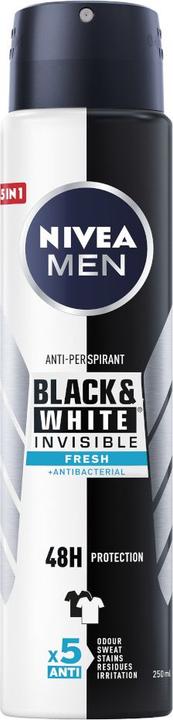 Image du produit NIVEA Menack & White Invisible Fresh Antiperspirant 48H 250Ml (Spray, 250 ml)