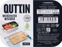 Immagine prodotto Quttin portapranzo rettangolare con coperchio in bambù 15