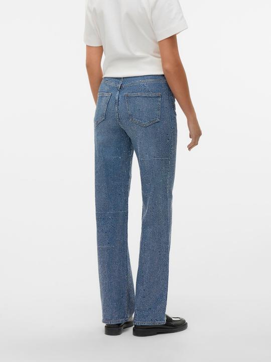 Actual product image Vero Moda VMTESSA Hohe Taille Weiter Beinschnitt Jeans Weit geschnitten (W30/L32)