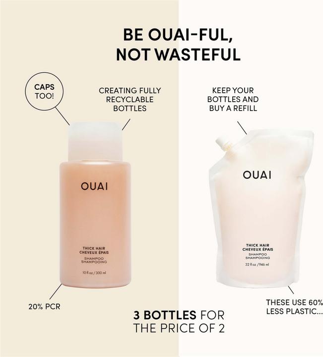 Image du produit Ouai Shampooing épais (300 ml, Shampoing liquide)