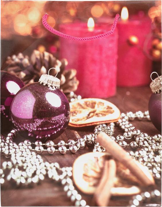 Produktbild Idena Geschenktasche Weihnachten glänzend classic mehrfarbig 33x10x41cm 5fach sortiert (Geschenktüte, 5 x)