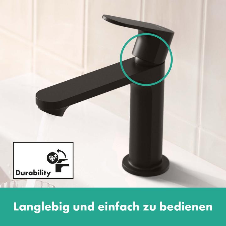 Produktbild hansgrohe HG Einhebel-Waschtischmischer Rebris S 110 CoolStart o AG mattschwarz