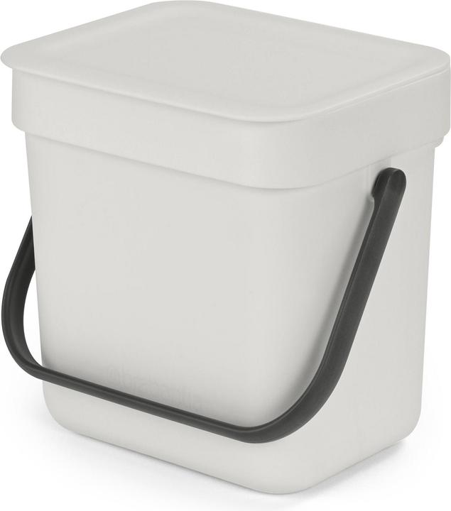 Brabantia Secchio per il compost Sort & Go 3 l, grigio chiaro (3 l)